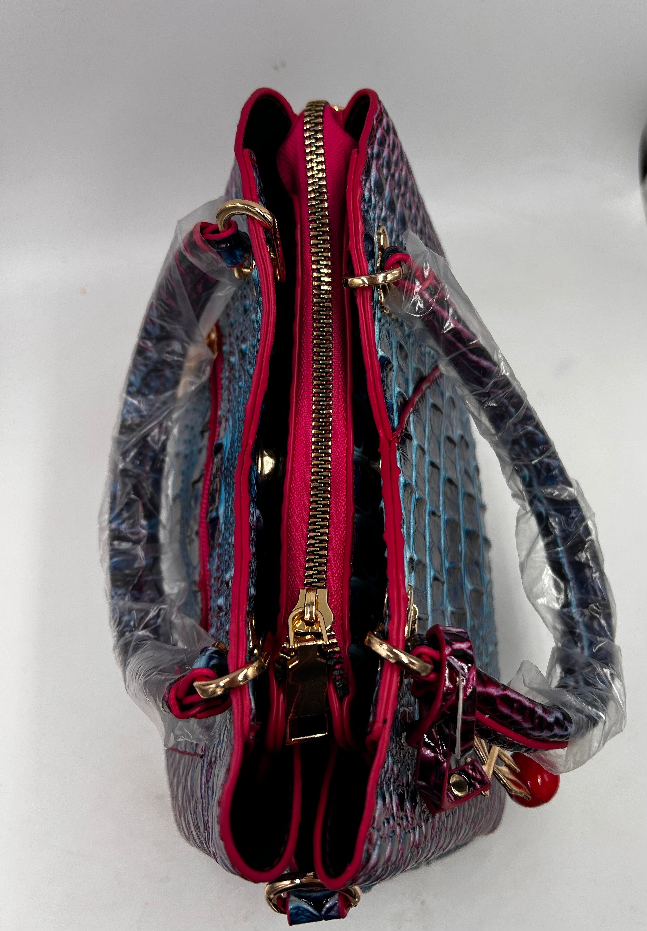 Women's Fashion Handbag Crocodile Pattern Gradient