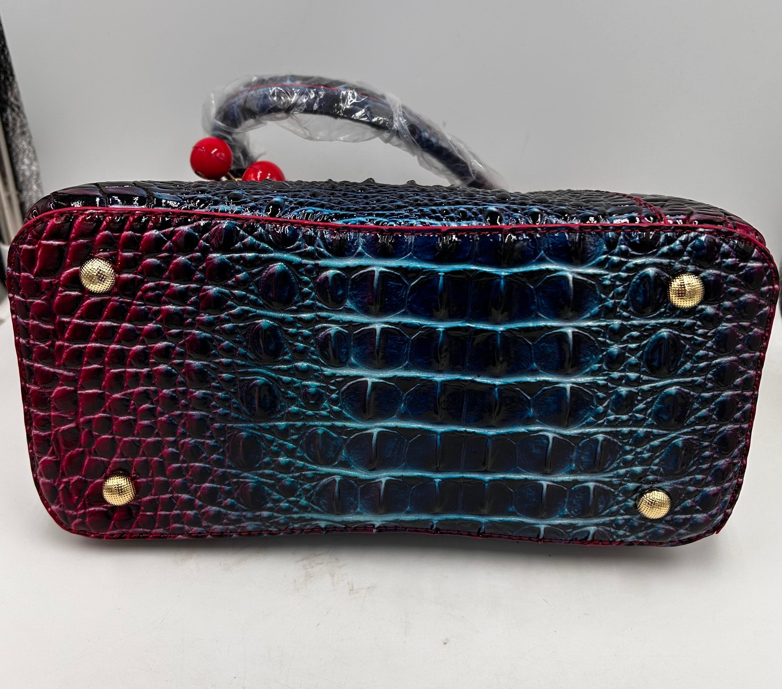 Women's Fashion Handbag Crocodile Pattern Gradient
